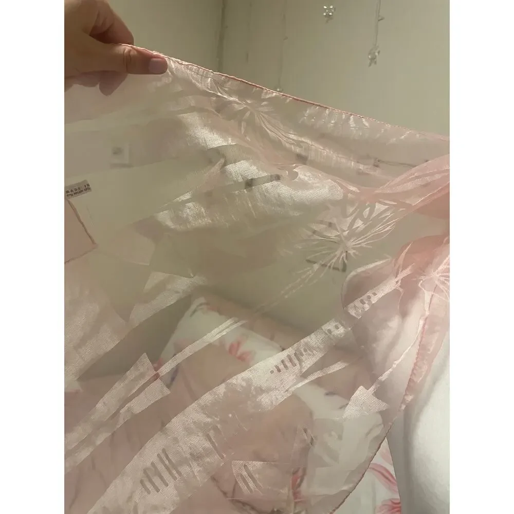 super light weight made in italy pink scarf